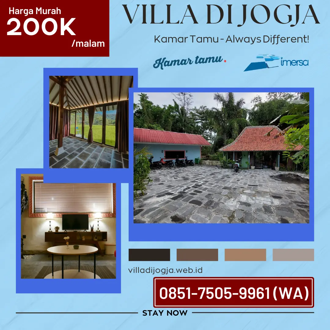 Harga Villa Jogja, Harga Villa Daerah Jogja, Villa Terbaik Jogja, Villa Murah di Jogja, Daftar Harga Villa Jogja, Harga Villa Murah Jogja, Villa Daerah Jogja