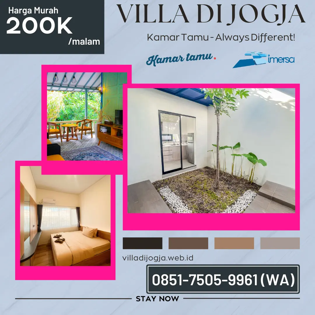 Villa Cangkringan Sleman, Villa Cangkringan, Villa di Cangkringan, Villa di Sleman, Villa Terbaik di Sleman, Villa Daerah Sleman