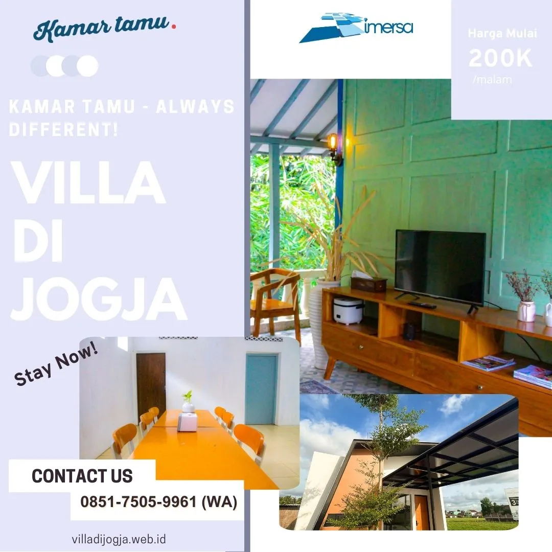Villa Cantik Jogja, Villa Terdekat di Jogja, Villa Jogja, Villa Jogja Murah, Villa Daerah Jogja, Villa Jogja Terbaik, Villa di Jogja