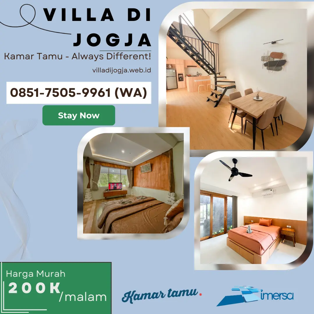 Villa Cantik Yogyakarta, Villa di Yogyakarta, Villa Yogyakarta, Villa Cantik di Yogyakarta, Villa Daerah Yogyakarta, Villa Terbaik di Yogyakarta, Villa Yogyakarta Terdekat