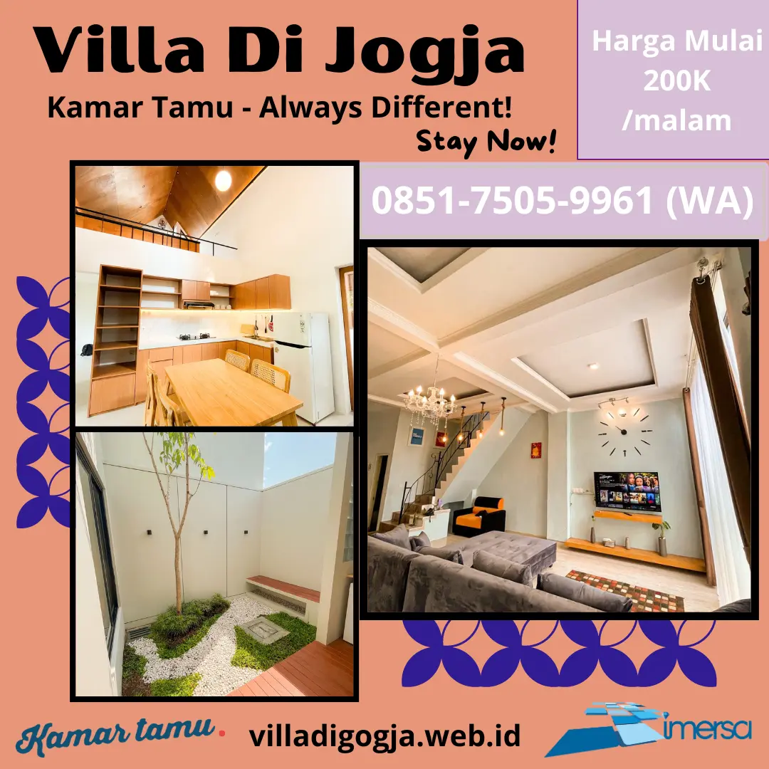 Villa Jogja Pet Friendly, Villa Jogja Private Pool, Villa Jogja Tengah Kota, Villa Jogja Prambanan, Villa Jogja Kota, Villa Jogja Rekomendasi, Villa Jogja Murah Ada Kolam Renang, Villa Jogja Murah Private Pool, Villa Jogja Tepi Pantai, Villa Jogja Recommended